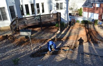 drainage installation by Pannone’s Lawn Pros & Landscaping