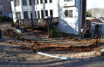 drainage installation by Pannone’s Lawn Pros & Landscaping