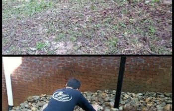 dry creek bed installation