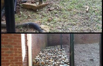 dry creek bed installation