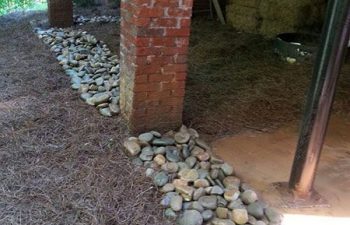 dry creek bed installed by Pannone’s Lawn Pros & Landscaping