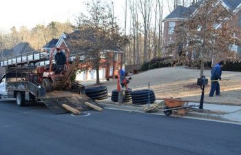 drainage installation by Pannone’s Lawn Pros & Landscaping