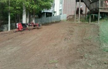 yard being prepared for new sod installation by Pannone’s Lawn Pros & Landscaping