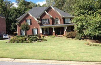 front yard after new sod installation performed by Pannone’s Lawn Pros & Landscaping