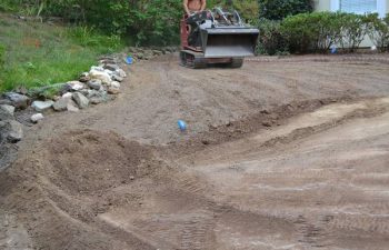 yard being prepared for new sod installation by Pannone’s Lawn Pros & Landscaping