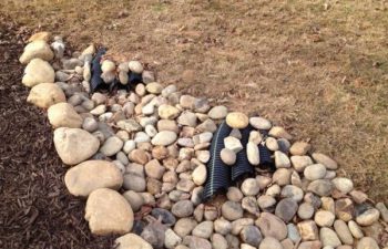 dry creek bed installation