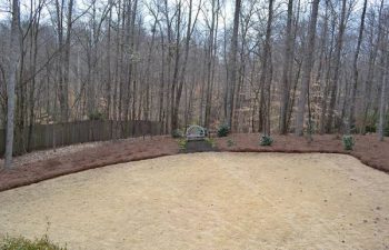 mulch pinestraw installed by Pannone’s Lawn Pros & Landscaping