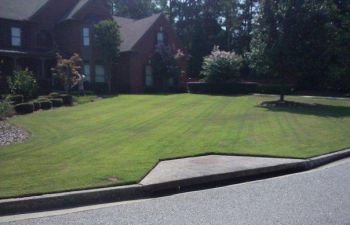 a house with well-maintained lawn